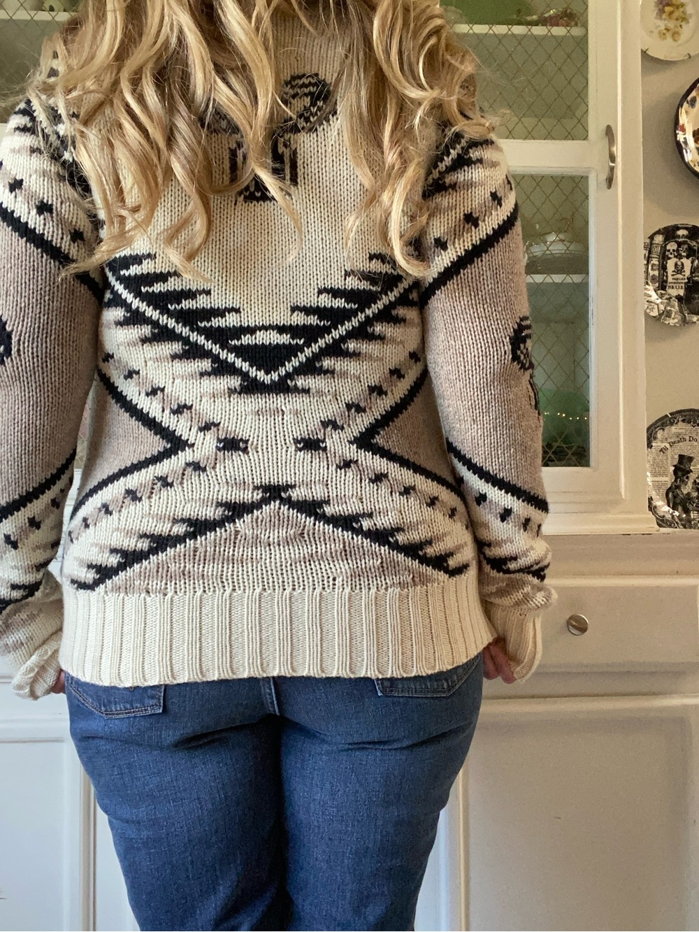TNA Wool Zip Up Aritiza Cardigan Cozy Fall
Winter Chunky Knit Grey Cream Pockets - Picture 12 of 12